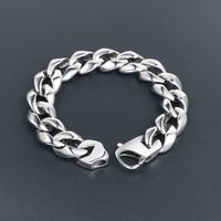 Gothic Punk Cool Style Solid Color 304 Stainless Steel Men's Bracelets sku image 12