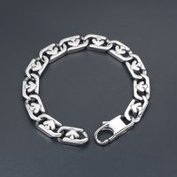 Gothic Punk Cool Style Solid Color 304 Stainless Steel Men's Bracelets main image 1