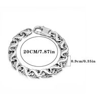 Gothic Cool Style Solid Color 304 Stainless Steel Men's Bracelets main image 5