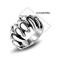 IG Style Nordic Style Retro Solid Color 304 Stainless Steel Polishing Men's Rings main image 2