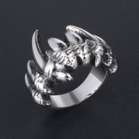 IG Style Nordic Style Retro Solid Color 304 Stainless Steel Polishing Men's Rings main image 5