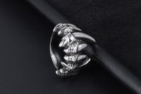 IG Style Nordic Style Retro Solid Color 304 Stainless Steel Polishing Men's Rings main image 1
