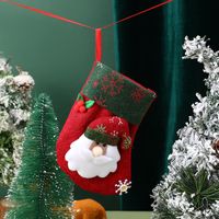 Christmas Cute Snowman Elk Nonwoven Party Hanging Ornaments 1 Piece sku image 17