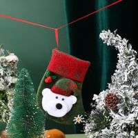 Christmas Cute Snowman Elk Nonwoven Party Hanging Ornaments 1 Piece sku image 20