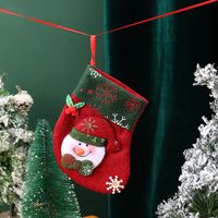 Christmas Cute Santa Claus Snowman Nonwoven Party Christmas Socks sku image 10
