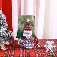 Christmas Cute Snowman Elk Nonwoven Party Hanging Ornaments 1 Piece sku image 28