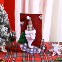 Christmas Cute Snowman Elk Nonwoven Party Hanging Ornaments 1 Piece sku image 25