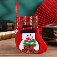 Christmas Cute Santa Claus Snowman Nonwoven Party Christmas Socks sku image 18