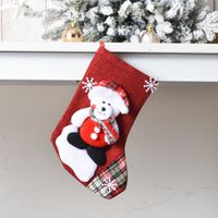 Christmas Cute Snowman Elk Nonwoven Party Hanging Ornaments 1 Piece sku image 24