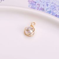 1 Stück Künstliche Perle Künstliche Perlen 14 Karat Vergoldet Farbblock Anhänger sku image 1