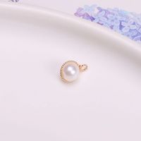 1 Piece Artificial Pearl Artificial Pearls 14K Gold Plated Color Block Pendant sku image 2