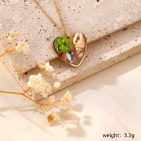 304 Stainless Steel 18K Gold Plated Hawaiian Vacation Tropical Plating Animal Heart Shape Shell Pendant Necklace main image 8