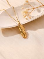 304 Stainless Steel 18K Gold Plated Hawaiian Vacation Tropical Plating Animal Heart Shape Shell Pendant Necklace sku image 11