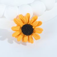 Cute Modern Style Sunflower Alloy Women's Brooches 1 Piece main image 1