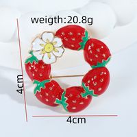 Cute Lady Sweet Flower Strawberry Alloy Women's Brooches 1 Piece main image 2