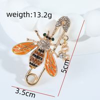 IG Style Simple Style Bee Alloy Inlay Rhinestones Women's Brooches 1 Piece main image 2