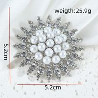 Basic Modern Style Classic Style Geometric Alloy Inlay Artificial Pearls Rhinestones Women's Brooches 1 Piece main image 2