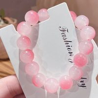 Bijoux En Gros Élégant Sucré Rond Verre Perlé Fait Main Bracelets sku image 7