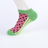 Unisex Casual Color Block Cotton Printing Ankle Socks A Pair sku image 5