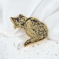 Cute Classic Style Animal Cat Alloy Women's Brooches 1 Piece main image 3