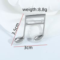Casual Simple Style Notes Alloy Women's Brooches 1 Piece main image 2
