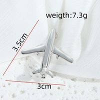 Simple Style Airplane Alloy Women's Brooches 1 Piece main image 2