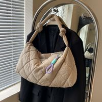Women's Medium Pu Leather Lingge Basic Classic Style Square Zipper Tote Bag main image 2