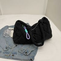 Women's Medium Pu Leather Lingge Basic Classic Style Square Zipper Tote Bag main image 8