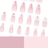 Princess Sweet Bow Knot ABS Wear Manicure A Pack Of 24 main image 3