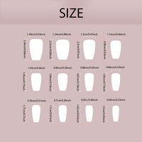 Elegant Shiny Solid Color ABS Wear Manicure A Pack Of 24 main image 7