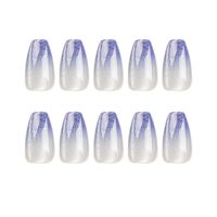 Elegant Shiny Solid Color ABS Wear Manicure A Pack Of 24 main image 3