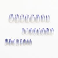 Elegant Shiny Solid Color ABS Wear Manicure A Pack Of 24 main image 1