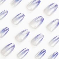 Elegant Shiny Solid Color ABS Wear Manicure A Pack Of 24 main image 5