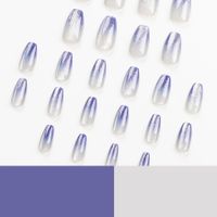 Elegant Shiny Solid Color ABS Wear Manicure A Pack Of 24 main image 4