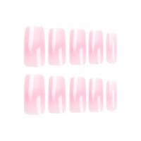 Cute Solid Color Gradient Color ABS Wear Manicure A Pack Of 24 main image 2