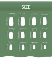 Cute Solid Color Gradient Color ABS Wear Manicure A Pack Of 24 main image 7