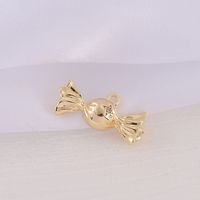 1 Piece 8 * 21mm Copper Zircon 18K Gold Plated Candy Polished Pendant main image 6