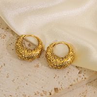 1 Pair Elegant Lady Streetwear Geometric Copper 14K Gold Plated Hoop Earrings main image 6