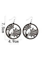 1 Pair Gothic Cool Style Cat Spider Bat Arylic Drop Earrings main image 3