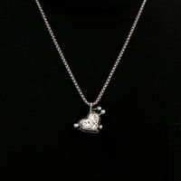 Punk Doll Heart Shape 201 Stainless Steel Alloy Unisex Pendant Necklace main image 1