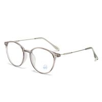 Preppy Style Gradient Color Solid Color Ac Oval Frame Full Frame Optical Glasses sku image 40