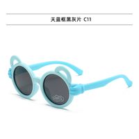Cute Simple Style Cartoon Tac Special-Shaped Mirror Full Frame Kids Sunglasses sku image 7