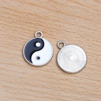 10 Pcs/package Chinoiserie Simple Style Tai Chi Alloy Enamel Jewelry Accessories sku image 3
