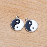 10 Pcs/package Chinoiserie Simple Style Tai Chi Alloy Enamel Jewelry Accessories sku image 4
