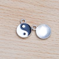10 Pcs/package Chinoiserie Simple Style Tai Chi Alloy Enamel Jewelry Accessories sku image 2