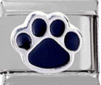 5 PCS/Package 9*10mm 304 Stainless Steel Zircon Paw Print Cat Polished Beads sku image 16