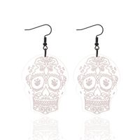1 Pair Casual Vintage Style Simple Style Skull Transparent Arylic Drop Earrings main image 5