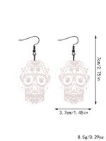 1 Pair Casual Vintage Style Simple Style Skull Transparent Arylic Drop Earrings main image 2