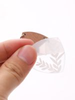 1 Pair Casual Cute Simple Style Leaves Heart Shape Transparent Arylic Drop Earrings main image 4
