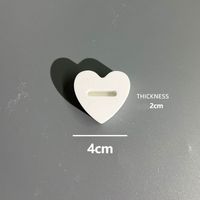 Elegant Simple Style Geometric Heart Shape Gypsum Jewelry Display Jewelry Rack sku image 2